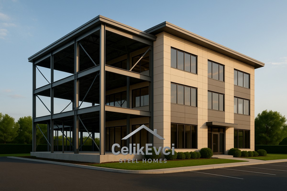 Ağır Çelik İş ve Ofis Hanı – Yüksek Tavanlı Modern İş Alanları Ağır Çelik İş ve Ofis Hanı – Yüksek Tavanlı Modern İş Alanları