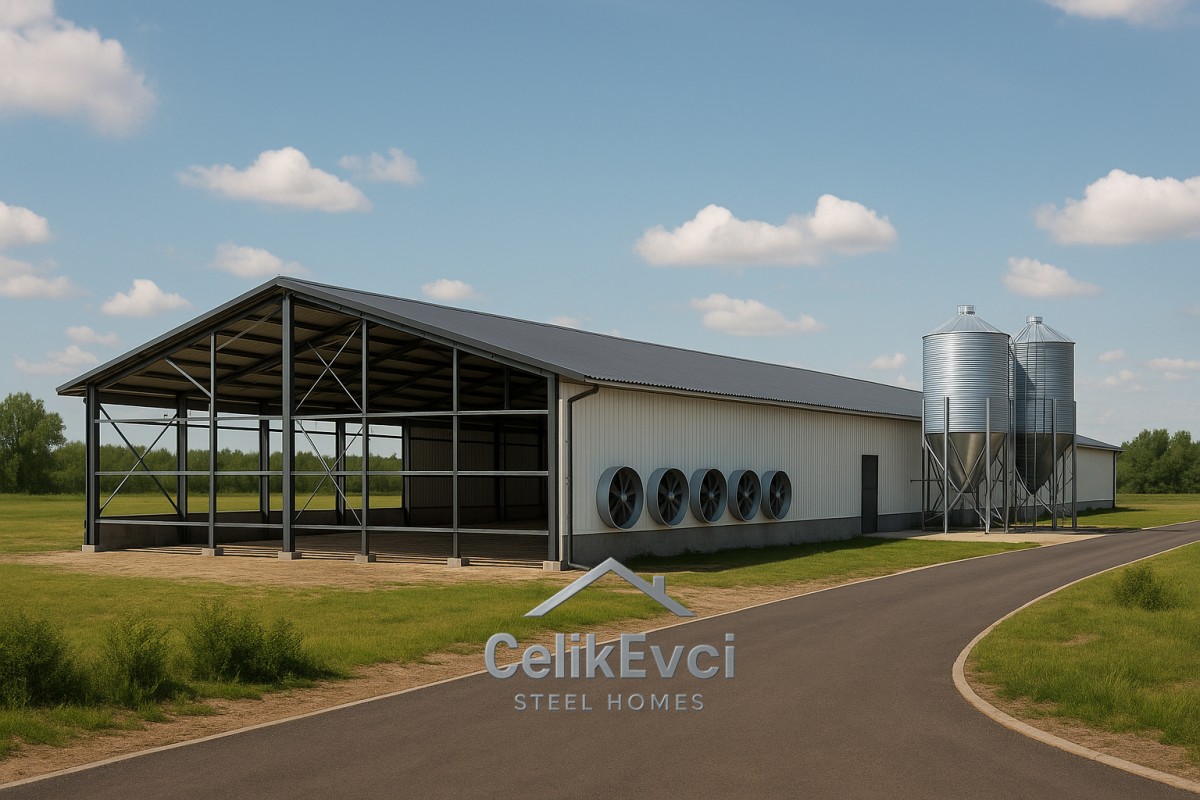 Ağır Çelik Karkas Tavuk Çiftliği – Geniş Açıklıklı Kümes Projesi Ağır Çelik Karkas Tavuk Çiftliği – Geniş Açıklıklı Kümes Projesi